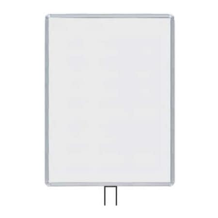 Lavi Industries Vertical Fixed Sign Frame, 22 x 28, For 13' Posts, Satin 50-1136F12V/SA